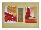 Stoffstück von Maria - Stoff, Acryl, Graphit auf Papier - 2021 - 20cm x 29cm